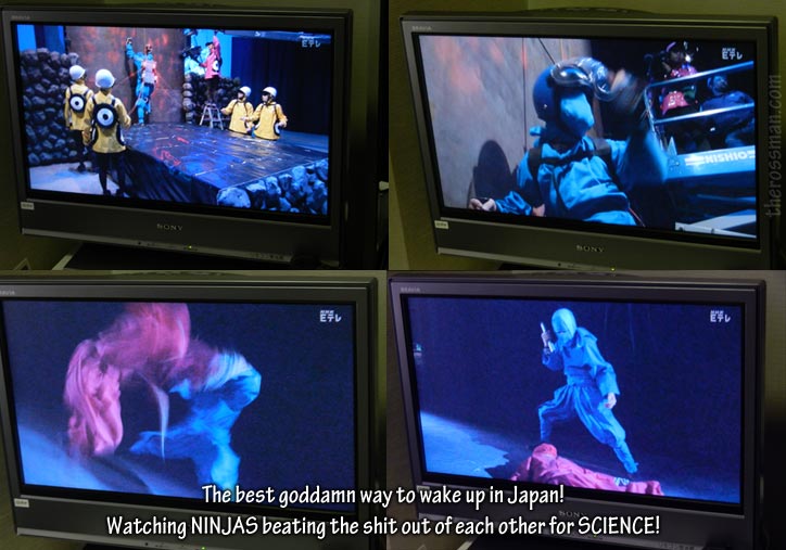 Ninjas. On Japanese TV. Rock on.