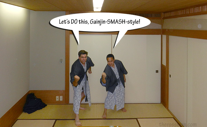 Yukata on gaijin in Japan.