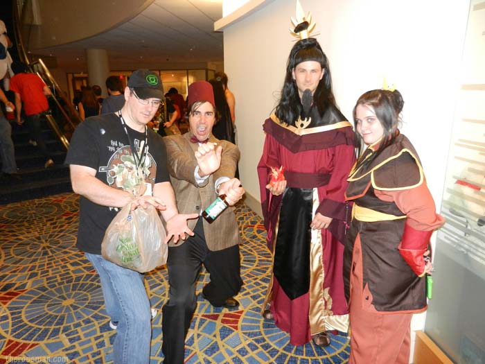 Fire lord Ozai and Azula and the doctor