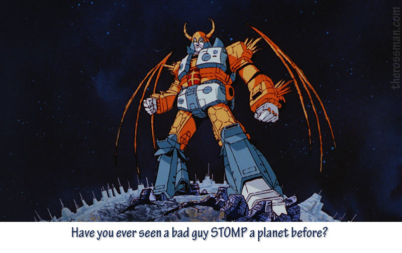 Unicron stomps Cybertron