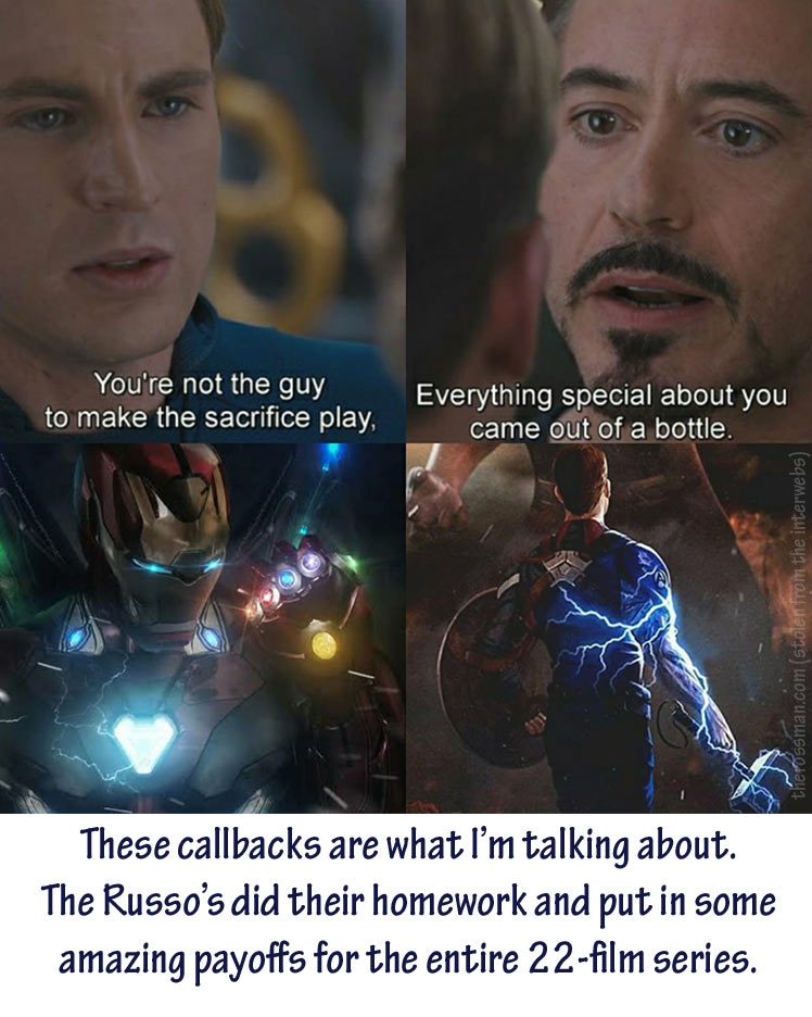 Avengers payoffs
