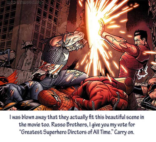 Captain America Civil War Comic Book shot 