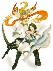 Yeah, they're FFX-2 chicks, but Amano makes them cooler than ever!