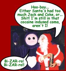 Bi-ZAR-ro!!!  Bi-ZAR-ro!!!! And YES, I do know that I spelled "induced" wrong.  Fuck off!