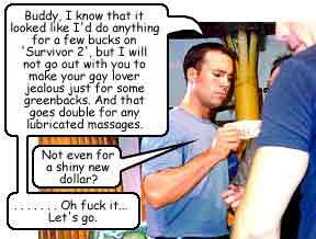 "Yes.... I am a male prostitute..... Please spank me like a bad bad puppy. Please?"