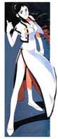 Chinese dress: check. Long legs: check. Blue eyes: check. Ginrei is ready to go.