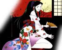 Oh no! Ginrei's stuck in fuedal Japan! Now she'll have to become a geisha girl or something.