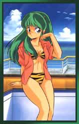Green hair and tiger stripes, gawd what a turn on!
