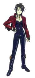 She's yellow, and she's dressed like Misato Katsuragi!!! Not that the second part is all that bad.